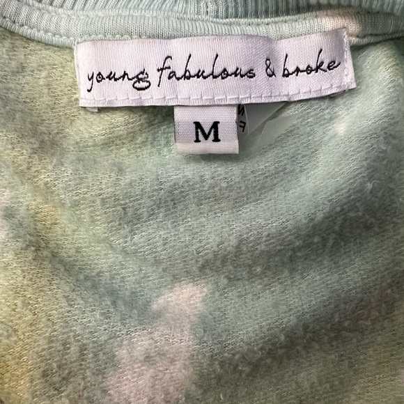 Young Fabulous & Broke Coraline Sweatshirt Tie Dye Size Medium - Picture 8 of 10